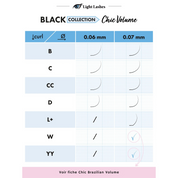 CHIC VOLUME CC-curl - Black Collection 18 bandes