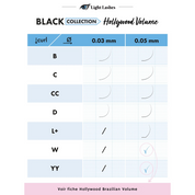 HOLLYWOOD VOLUME B-curl - Black Collection 18 bandes