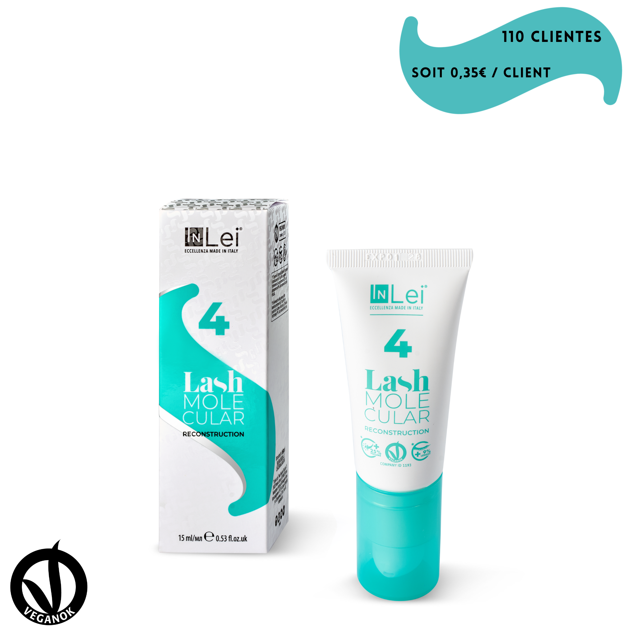 Reconstruction moléculaires pour cils et sourcils 15ml - LASH MOLECULAR 4
