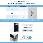 CHIC BRAZILIAN VOLUME YY CC-curl - Black Collection 18 bandes