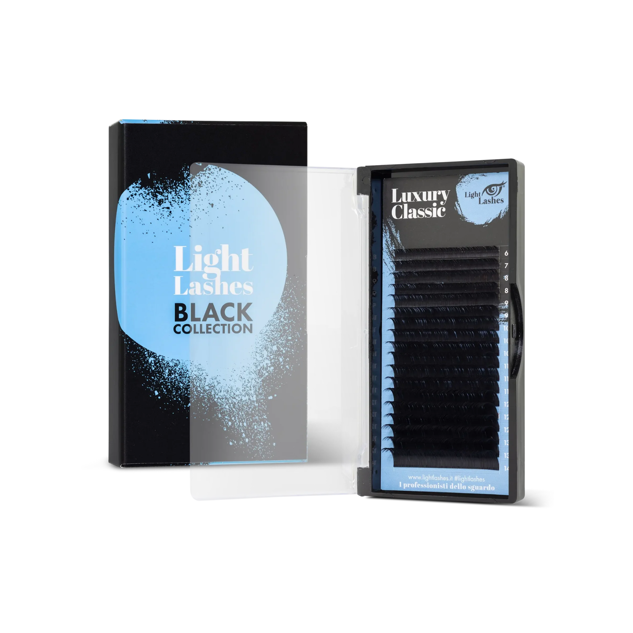 LUXURY CLASSIC C-curl Black Collection 18 bandes