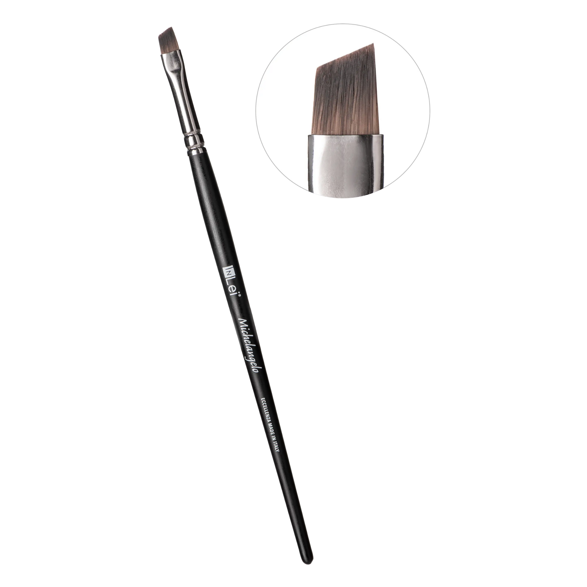 Pinceau professionnel à coupe oblique et base étroite pour Brow Artist - MICHELANGELO