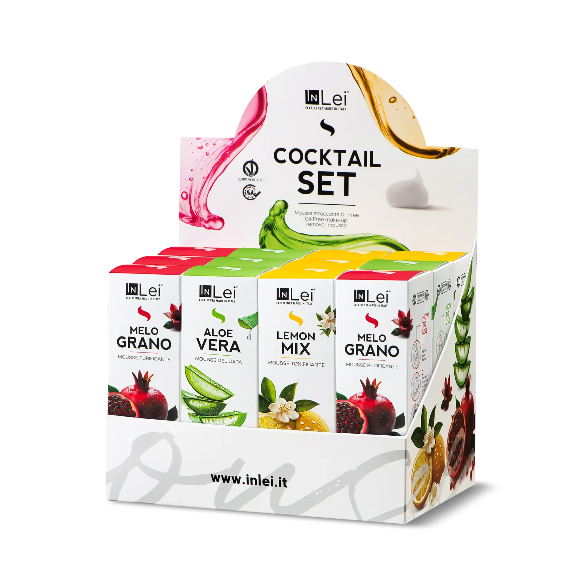 Mousse démaquillante douce pour cils et visage Pack 12 mousses - MOUSSE COCKTAIL 50 ml