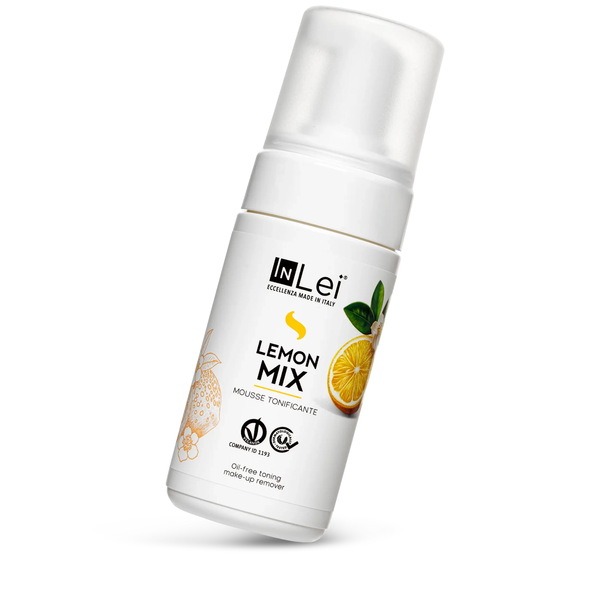 Mousse démaquillante douce pour cils et visage 100 ml - MOUSSE LEMON MIX