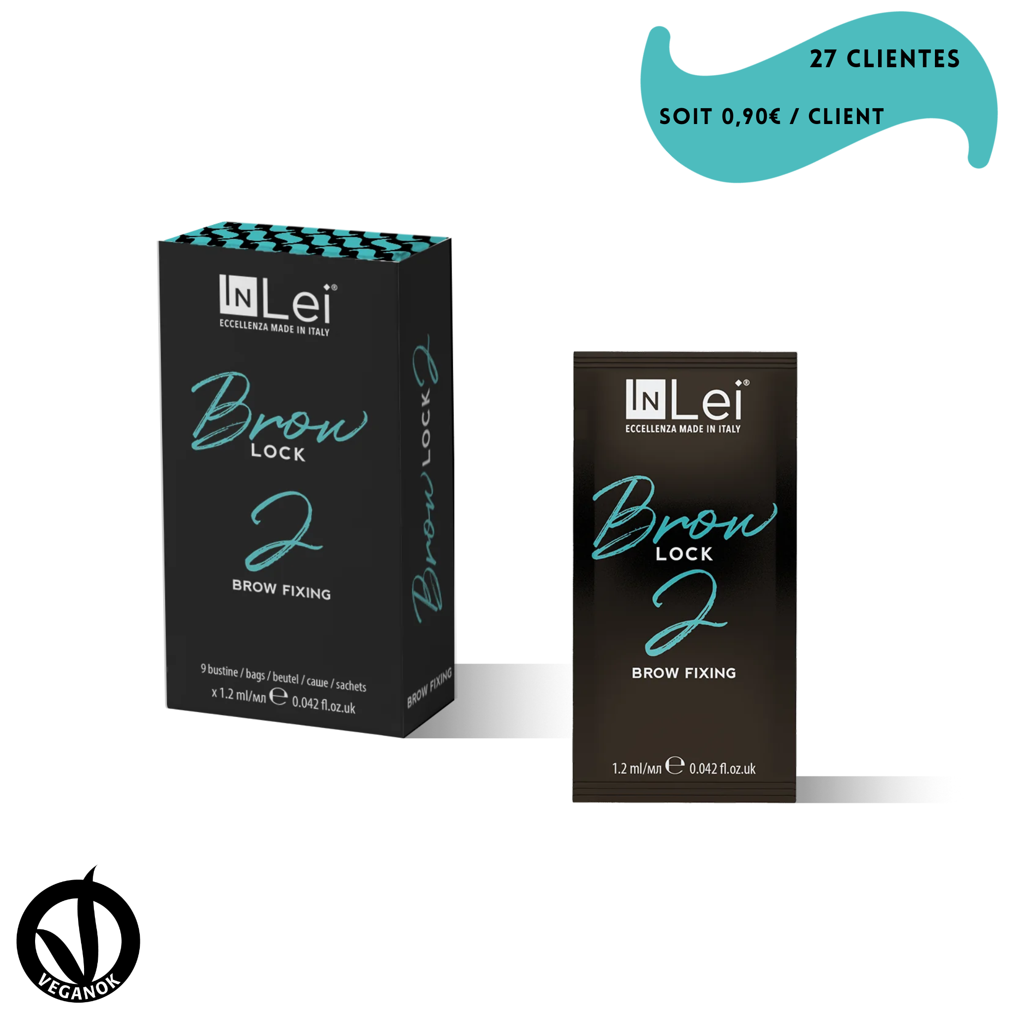 Fixateur pour sourcils 9 x 1,2 ml - BROW LOCK 2