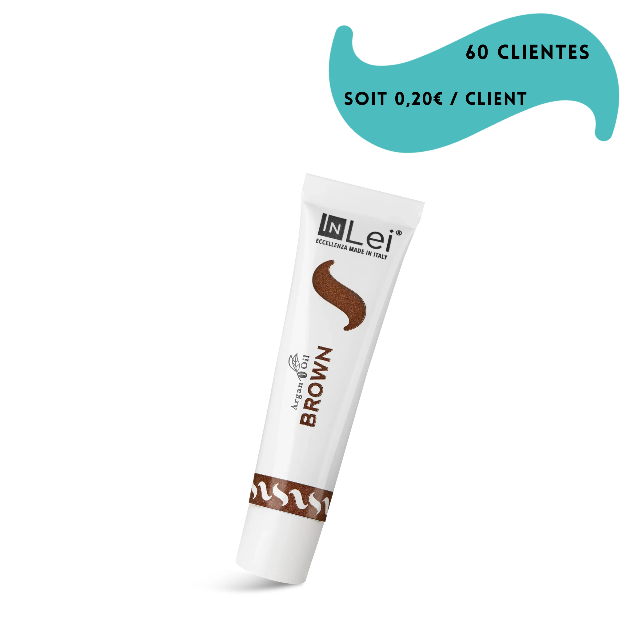 Teinture pour cils et sourcils à l'huile d'argan 15 ml - BROWN