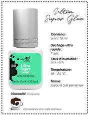 Colle pour extensions de cils 5 ml / 10 ml - ULTRA SUPER