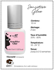 Colle pour extensions de cils 10 ml - SENSITIVE