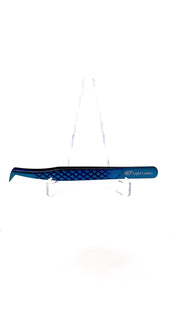 Pince volume professionnelle pour extensions de cils - BLUE VOLUME