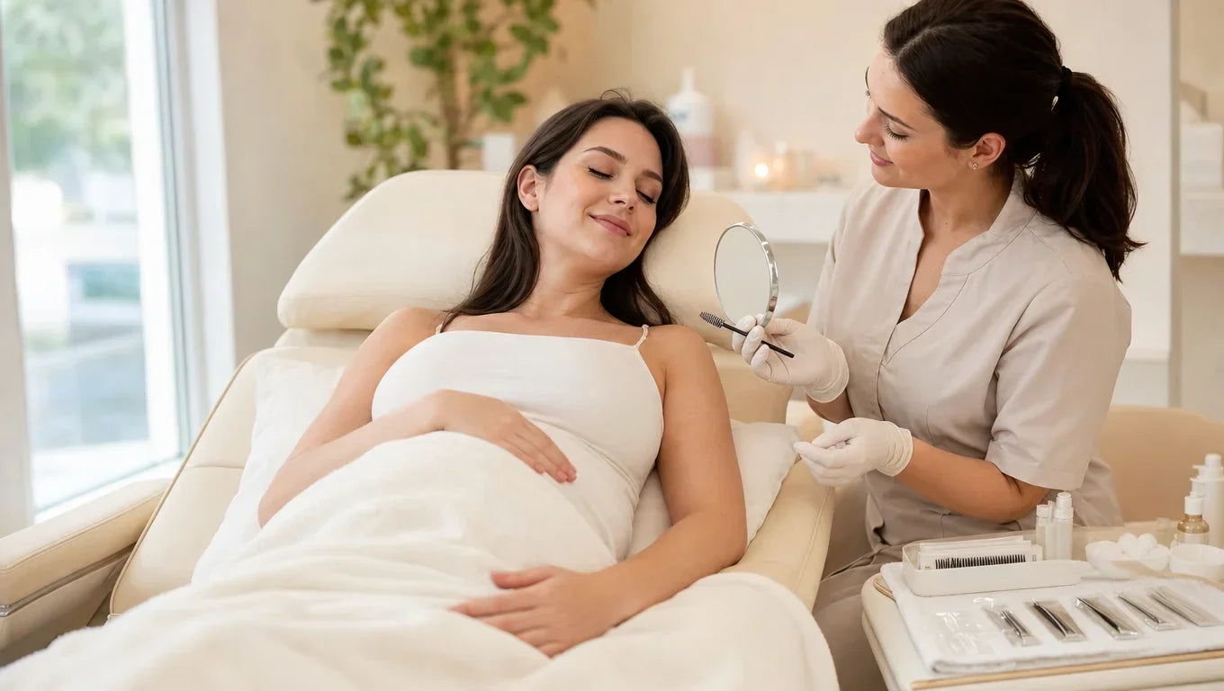 Extensions de cils et grossesse : guide complet pour esthéticiennes