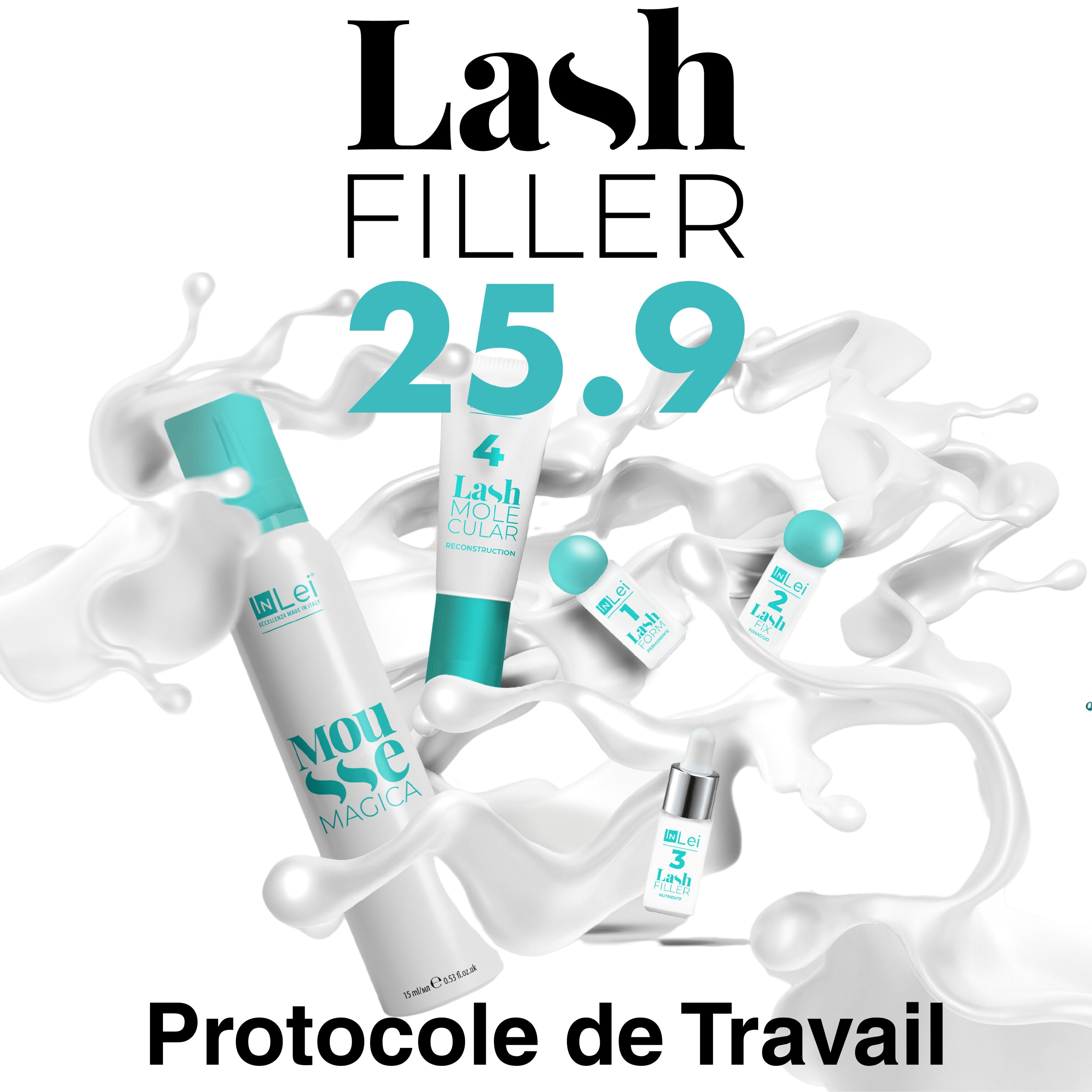 Protocole de travail du traitement InLei® Lash Filler 25.9
