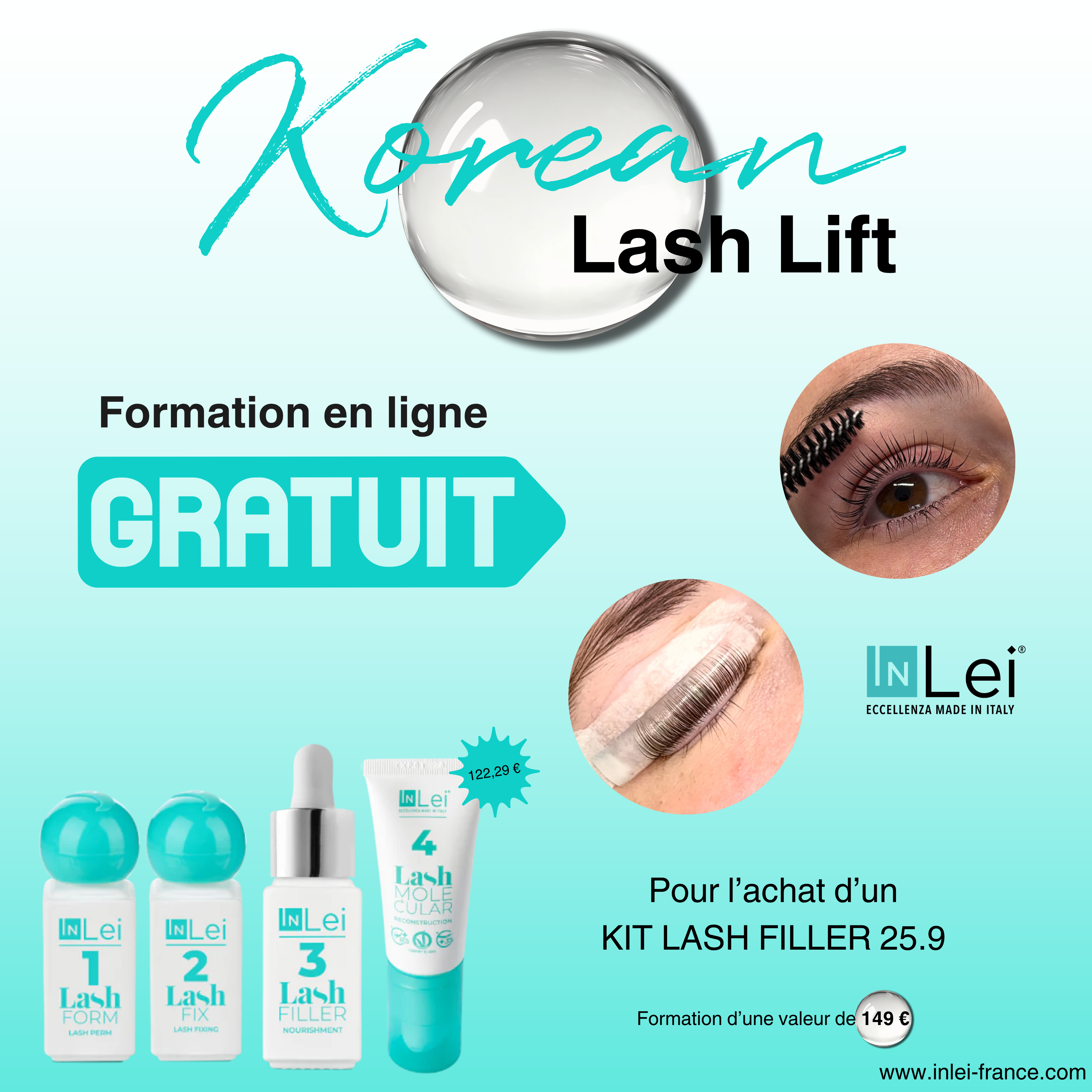 Kit Lash Filler 25.9 Flacons - FORMATION KOREAN LASH LIFT OFFERTE