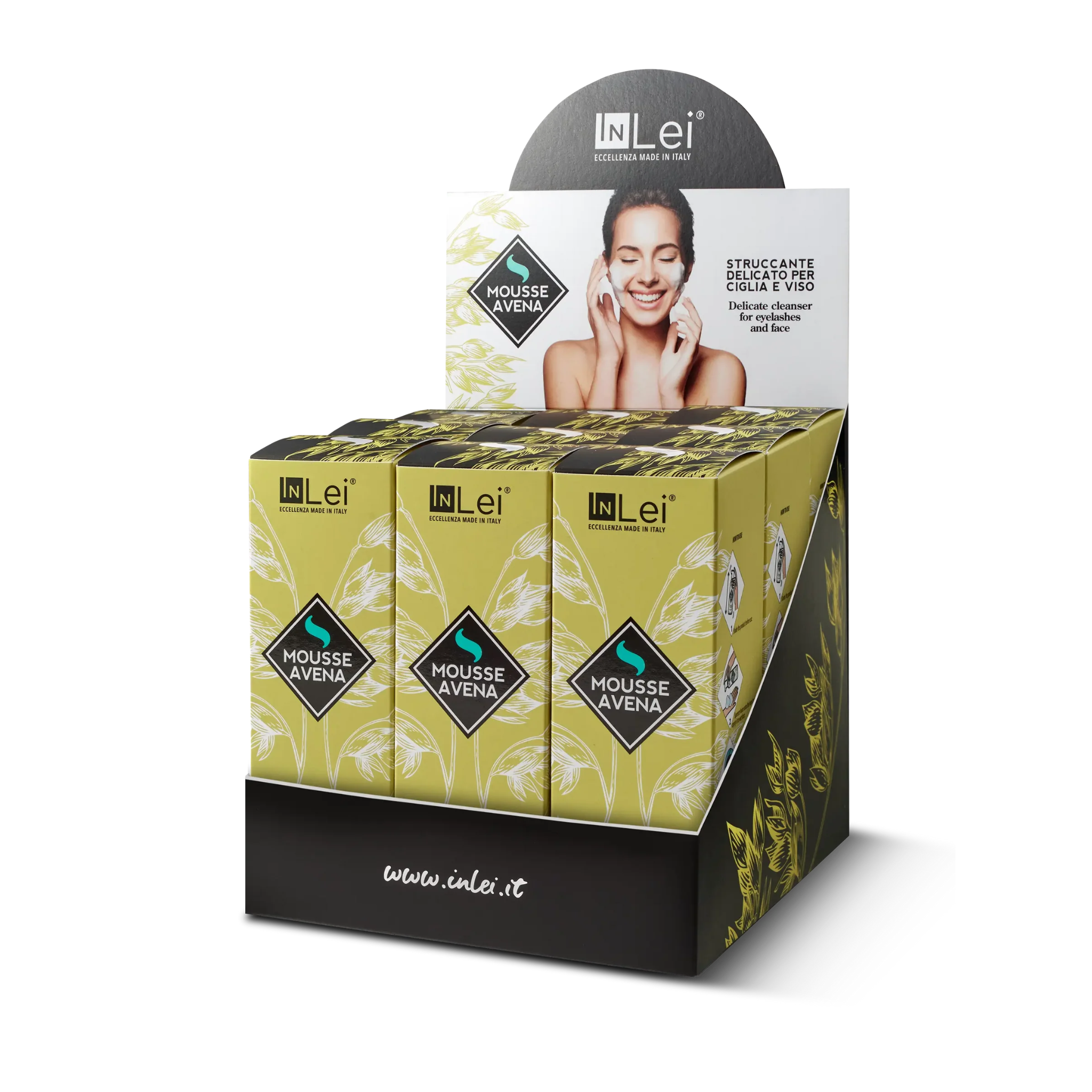 Mousse démaquillante douce pour cils et visage Pack 9 mousses - MOUSSE AVENA