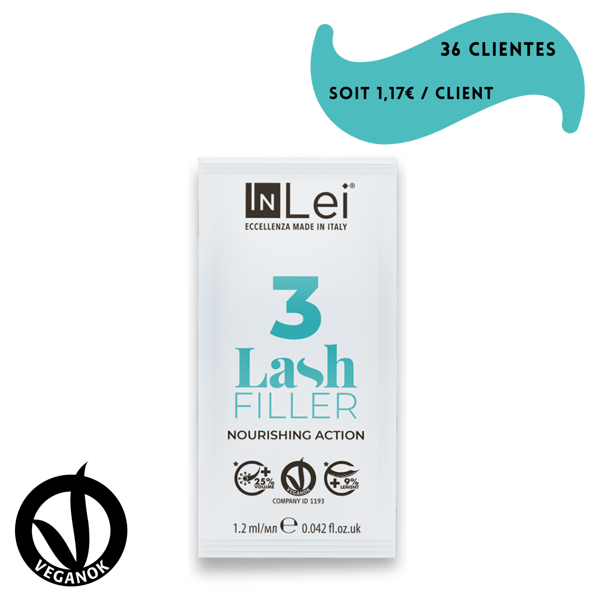 Nourrissant vegan pour cils 9 x 1,2ml - LASH FILLER 3