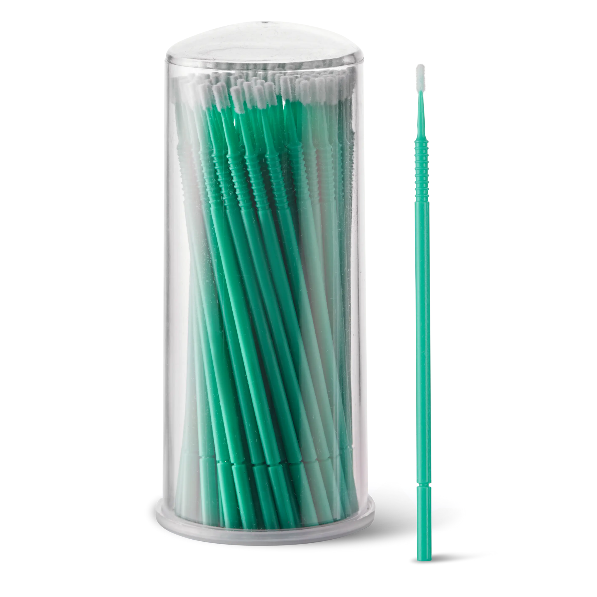 MICROBRUSH POINTE M plat allongé moyen 100 pcs