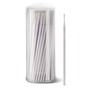 MICROBRUSH POINTE S WHITE mince allongé avec poils épais 100 pcs