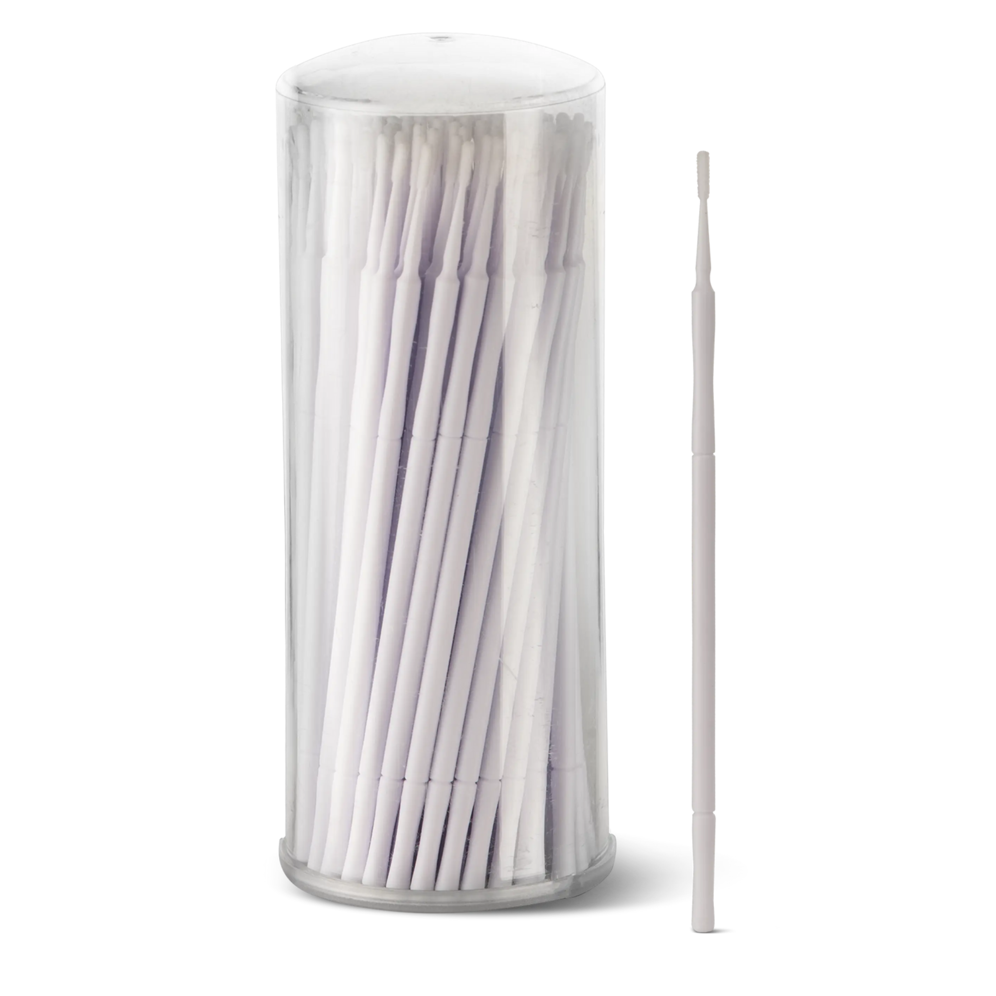 MICROBRUSH POINTE S WHITE mince allongé avec poils épais 100 pcs