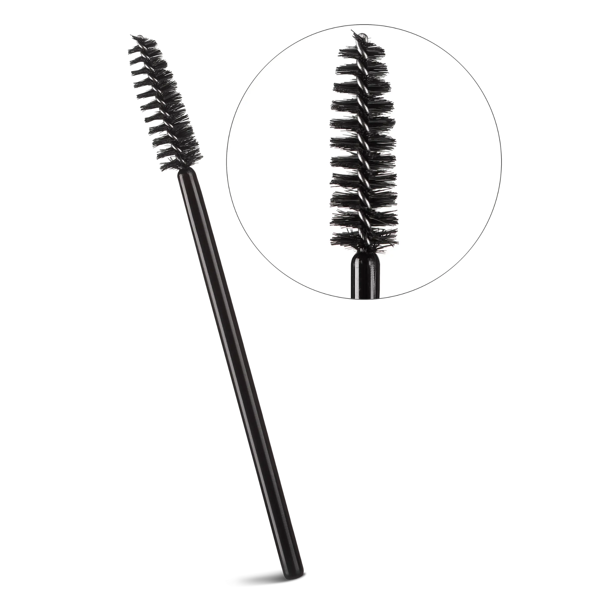 Brosses à mascara classiques de couleur noire 25 pcs