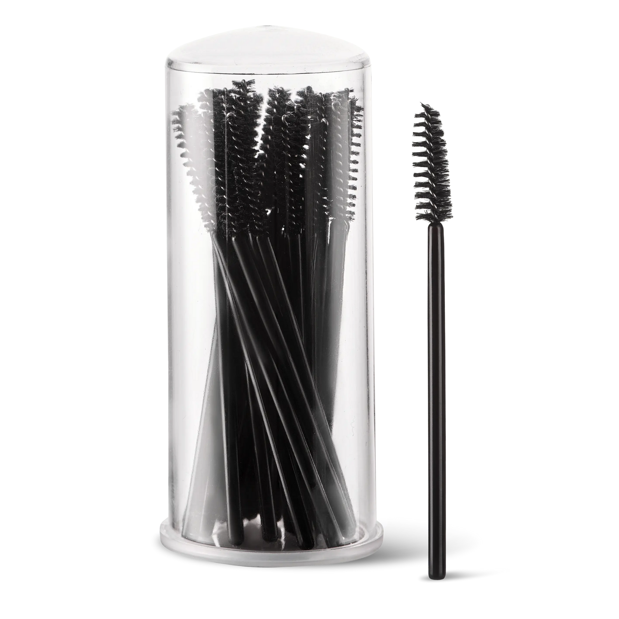 Brosses à mascara classiques de couleur noire 25 pcs