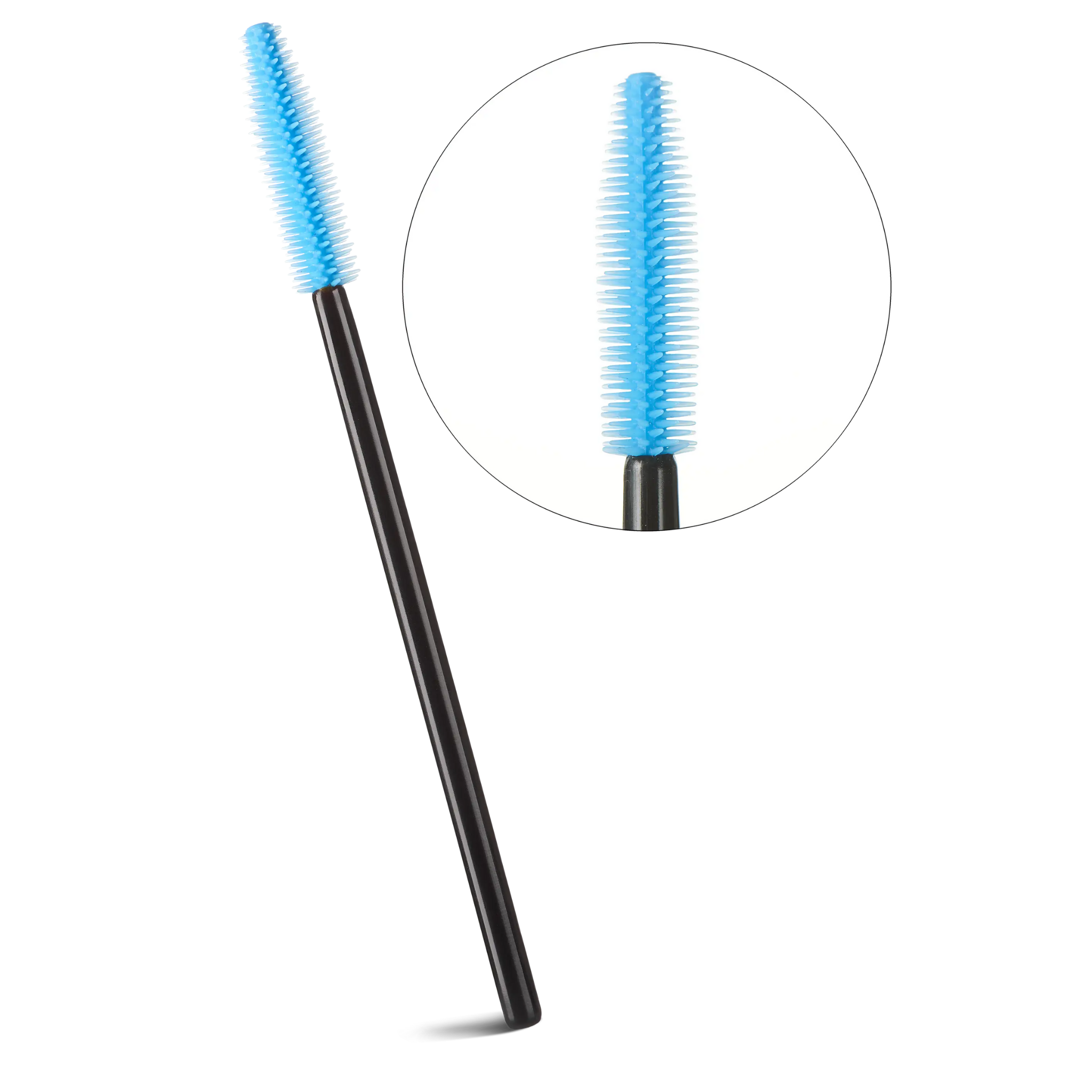 Brosse à mascara en silicone bleu 50 pcs