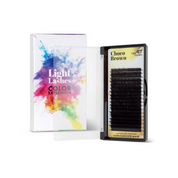 Cils de couleur CC-curl Color Explosion 18 bandes - CHOCO BROWN