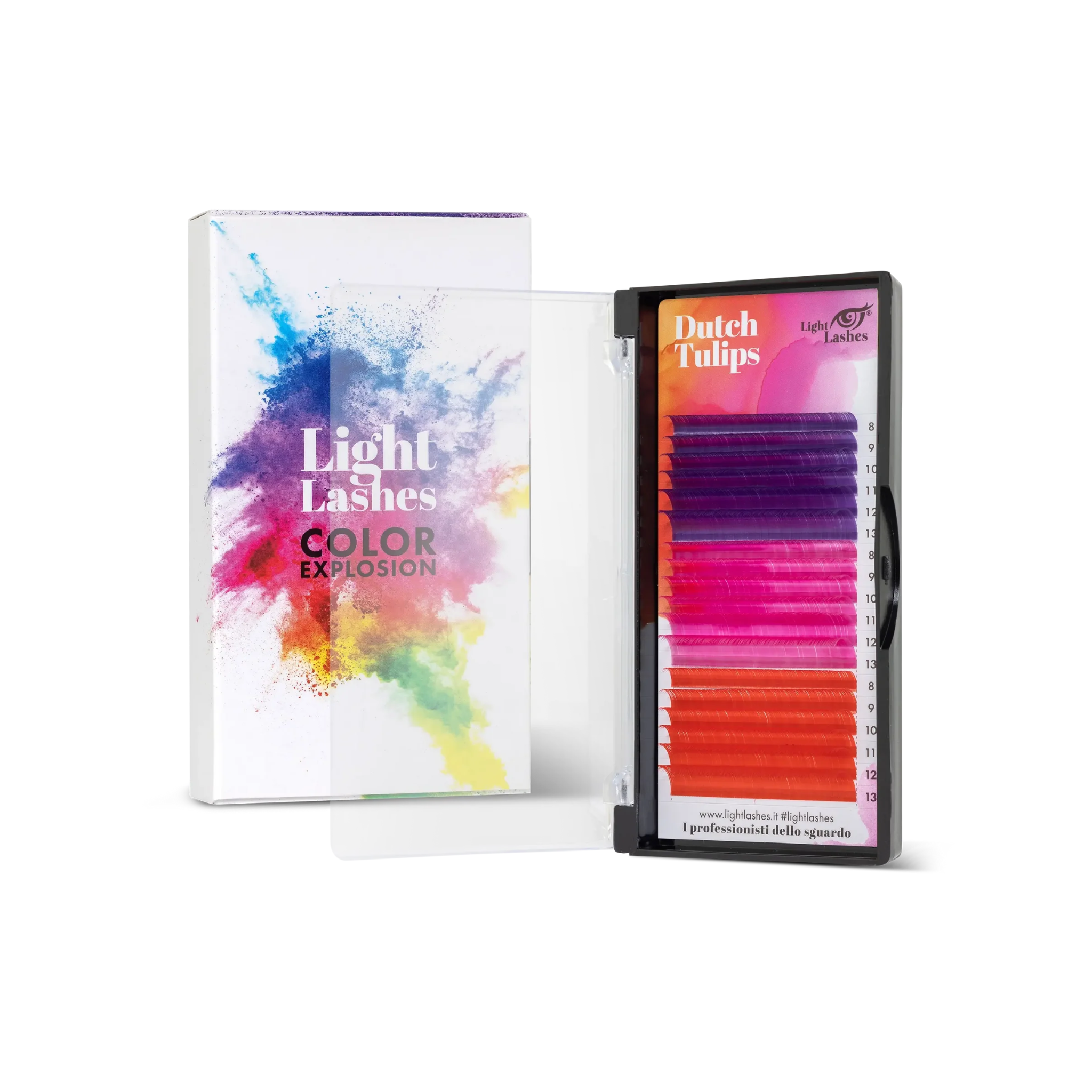 Cils de couleur C-curl Color Explosion 18 bandes - DUTCH TULIPS