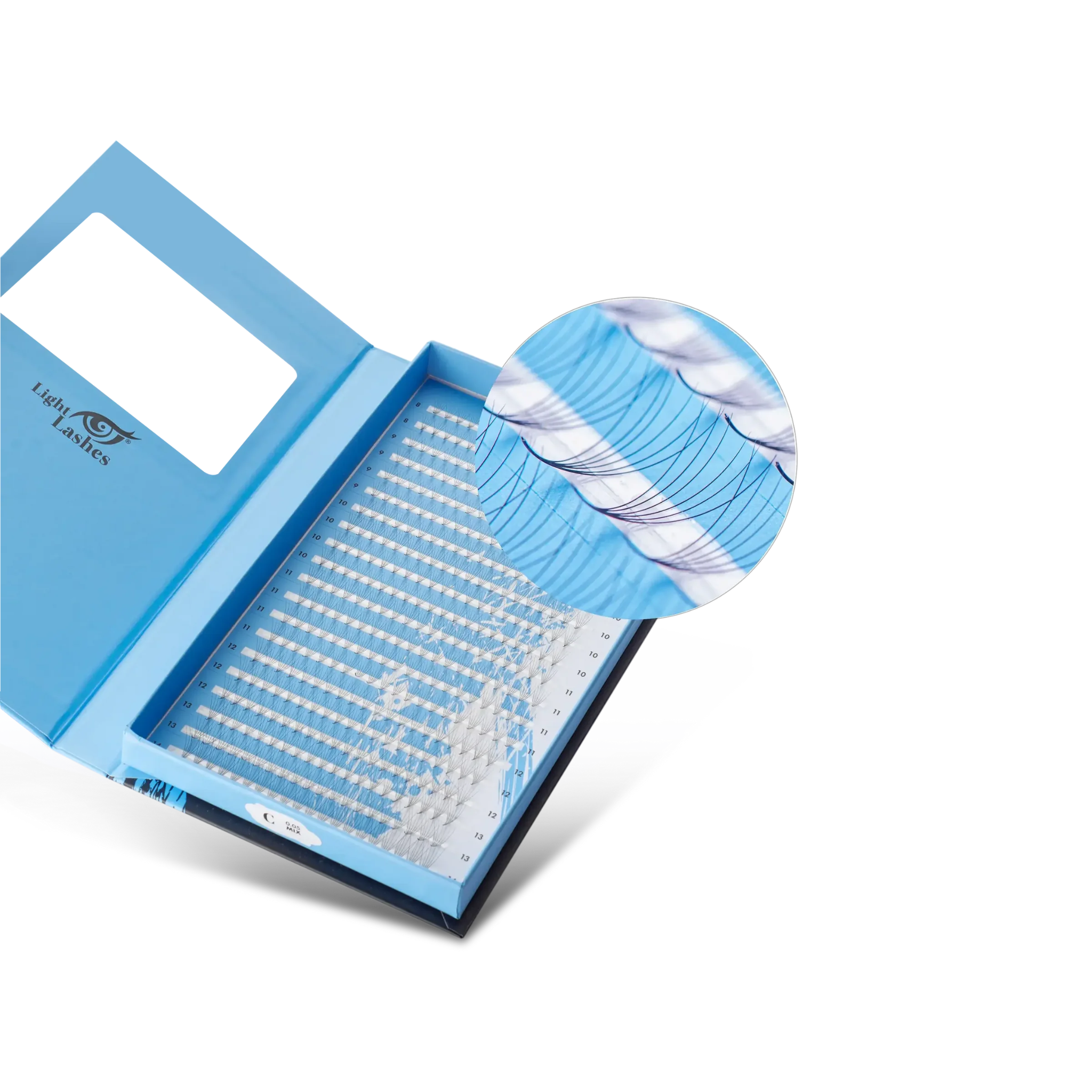 Préfaits 6D C-curl 400 pcs - READY FANS