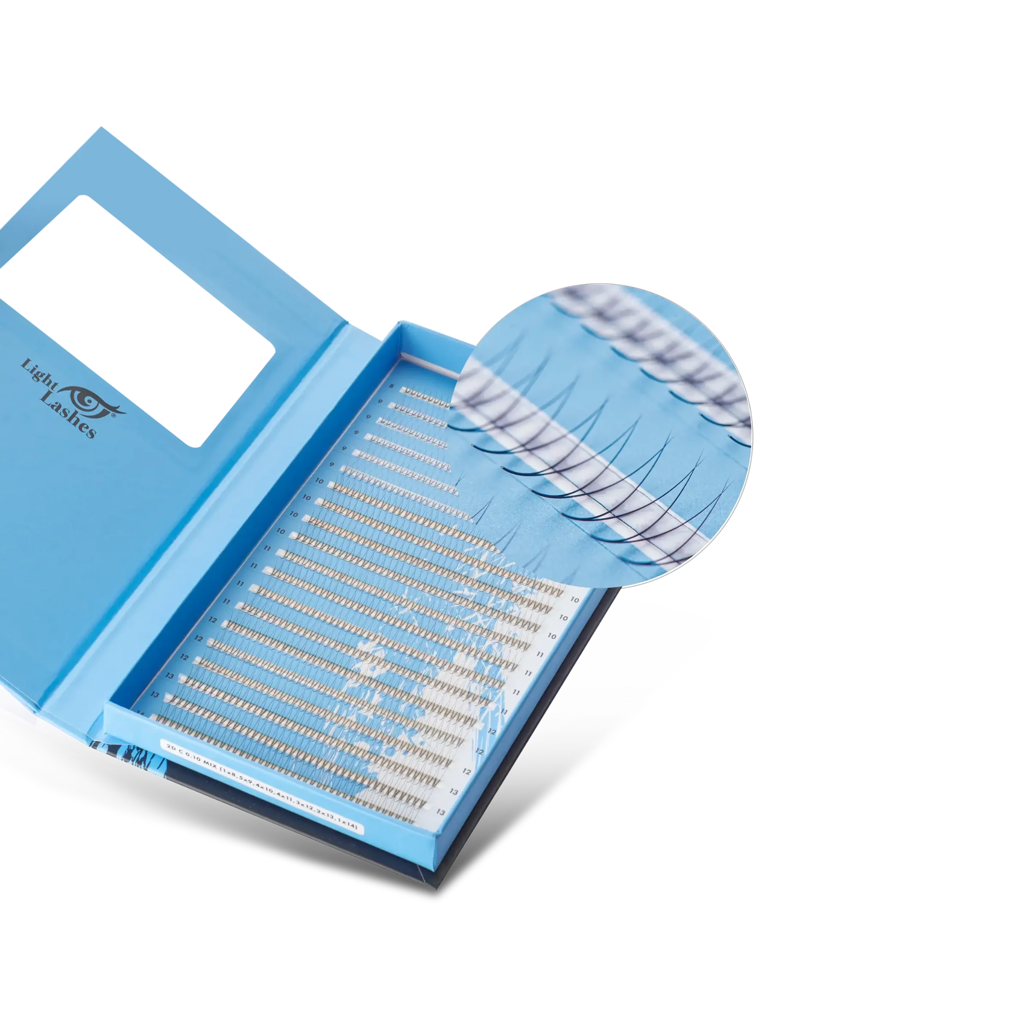 Préfaits 2D C-curl 800 pcs  - READY FANS