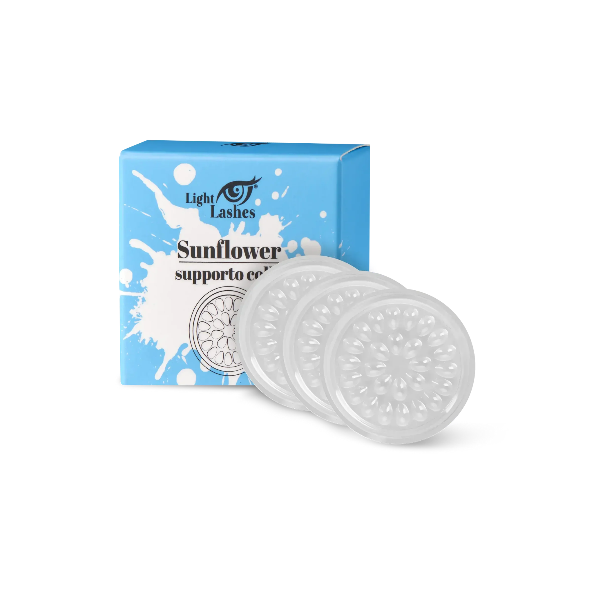 Fleur de colle bleu pour extensions de cils 3 pcs - SUNFLOWER WHITE