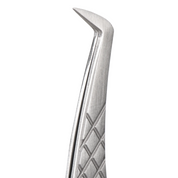 Pince volume professionnelle pour extensions de cils - SILVER AVEC POINTES DE POUDRE DE DIAMANT