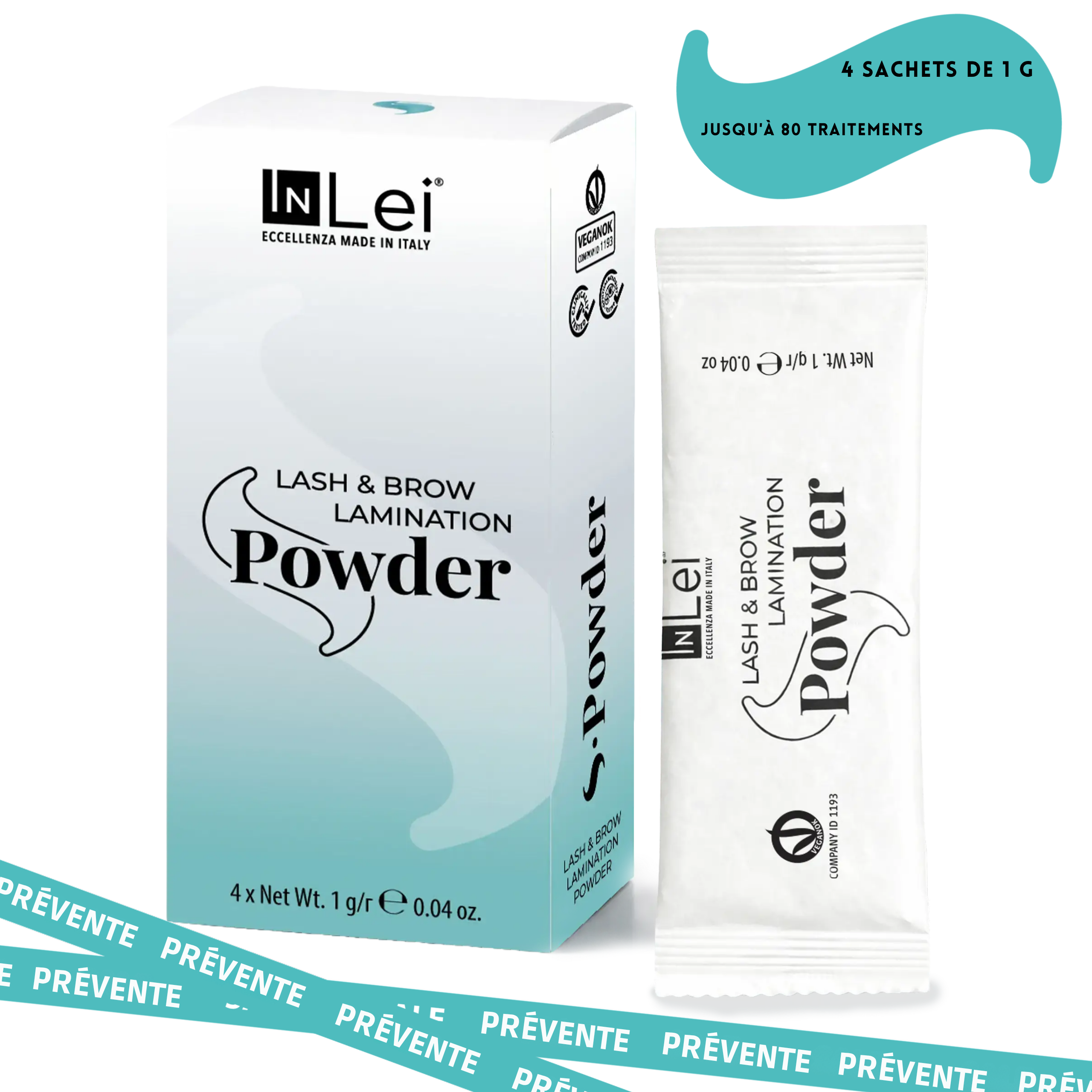 Poudre de traitement pour le lash lift coréen 4 x 1g  - S-POWDER