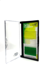 Cils de couleur D-curl Color Explosion 18 bandes - SPRING FRESHNESS