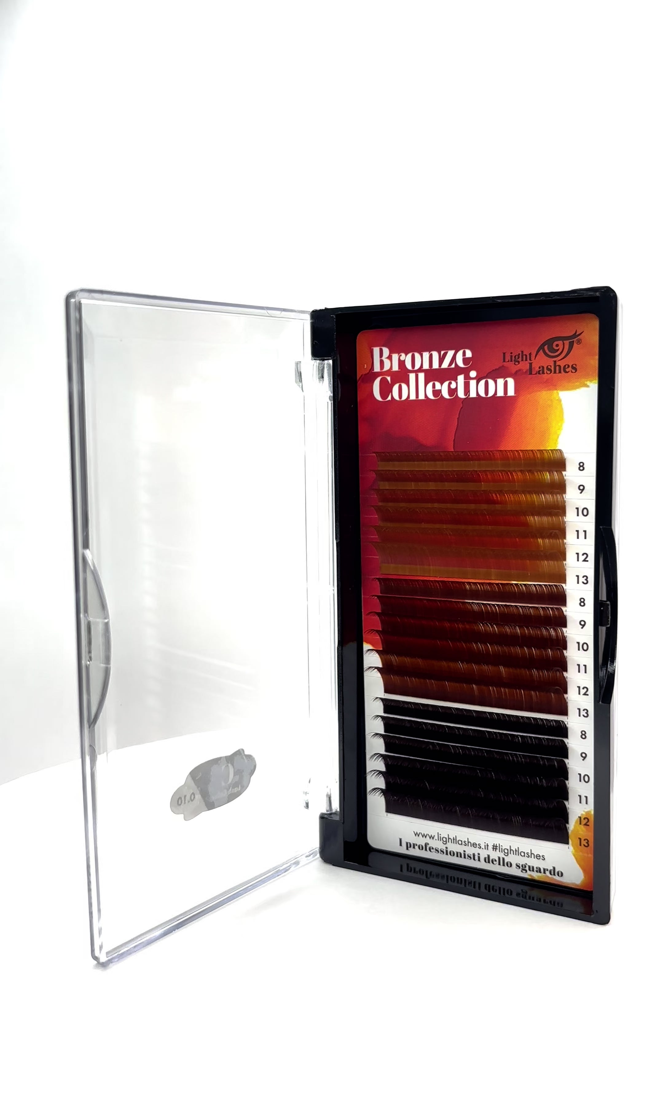 Cils de couleur C-curl Color Explosion 18 bandes - BRONZE COLLECTION