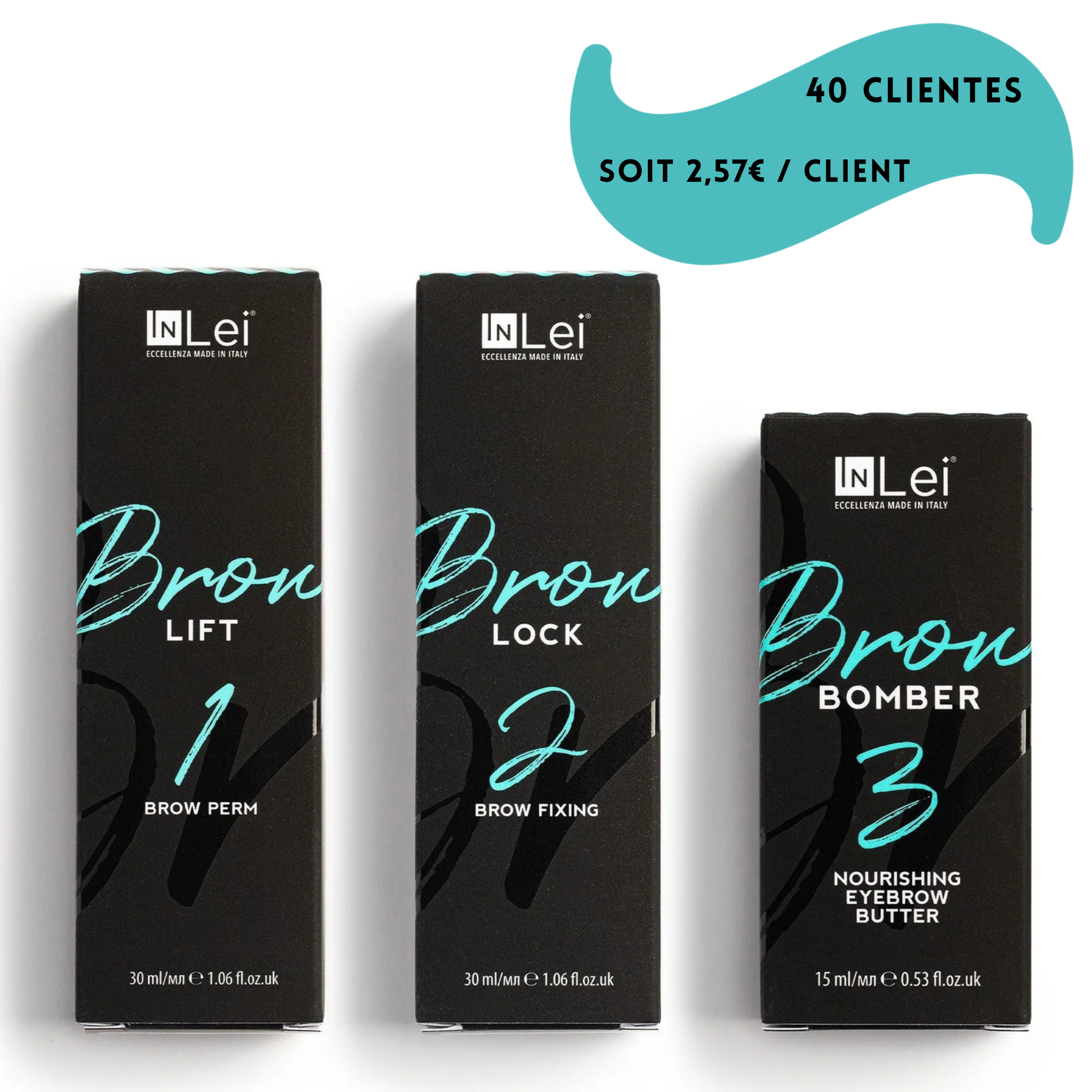 Pack Brow Bomber - Lift 1 | Lock 2 | Bomber 3 | bouteille airless
