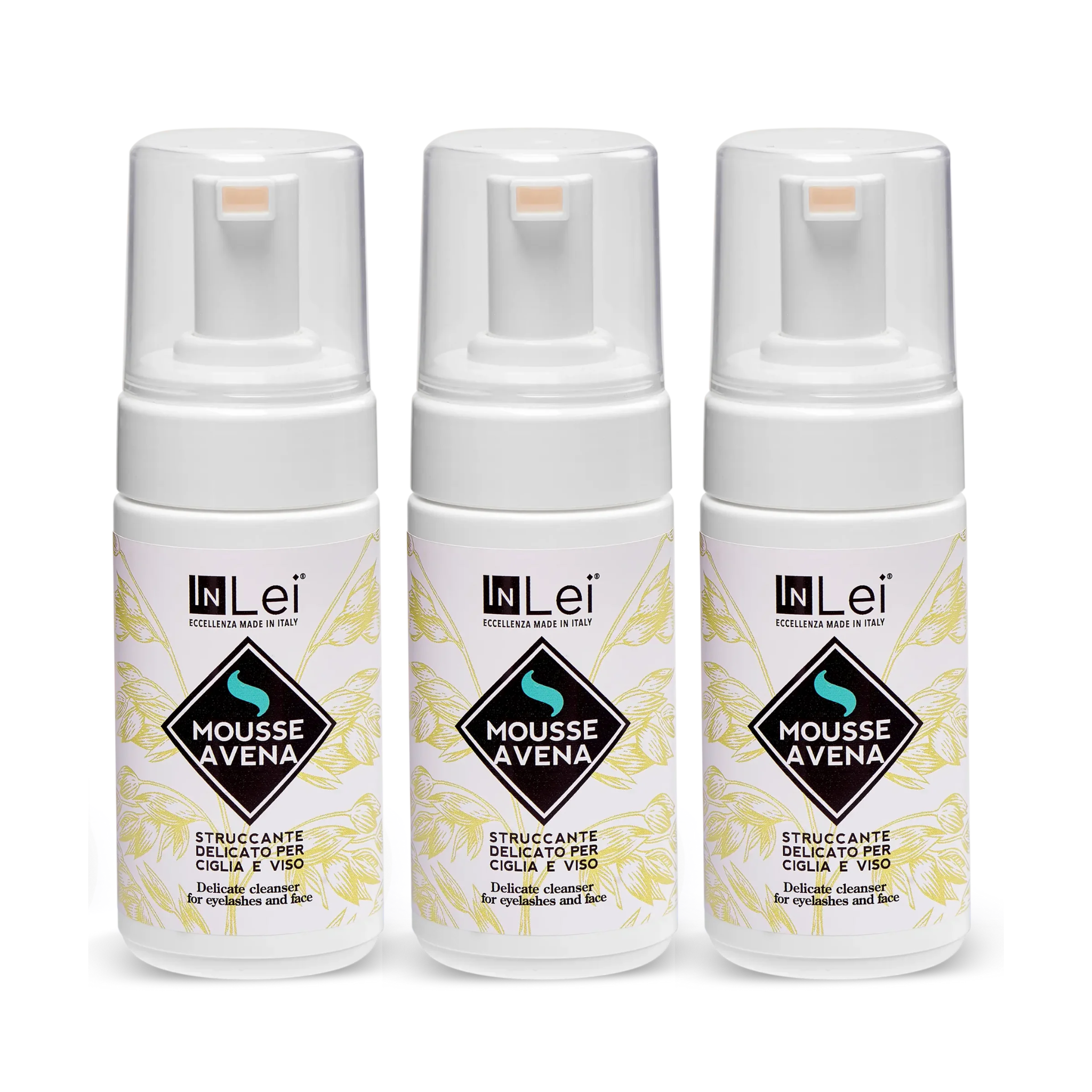 Mousse démaquillante douce pour cils et visage 100 ml - MOUSSE AVENA